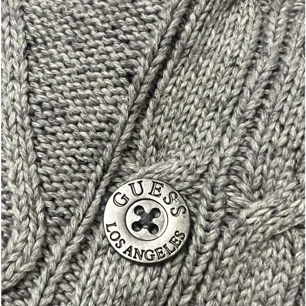 Vintage GUESS Double breasted cable sweater - Picture 10 of 15
